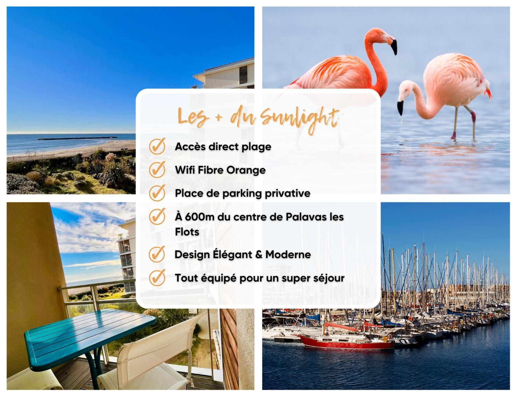 Le Sunlight - T2 Bord De Mer, Parking Palavas-les-Flots Exteriér fotografie